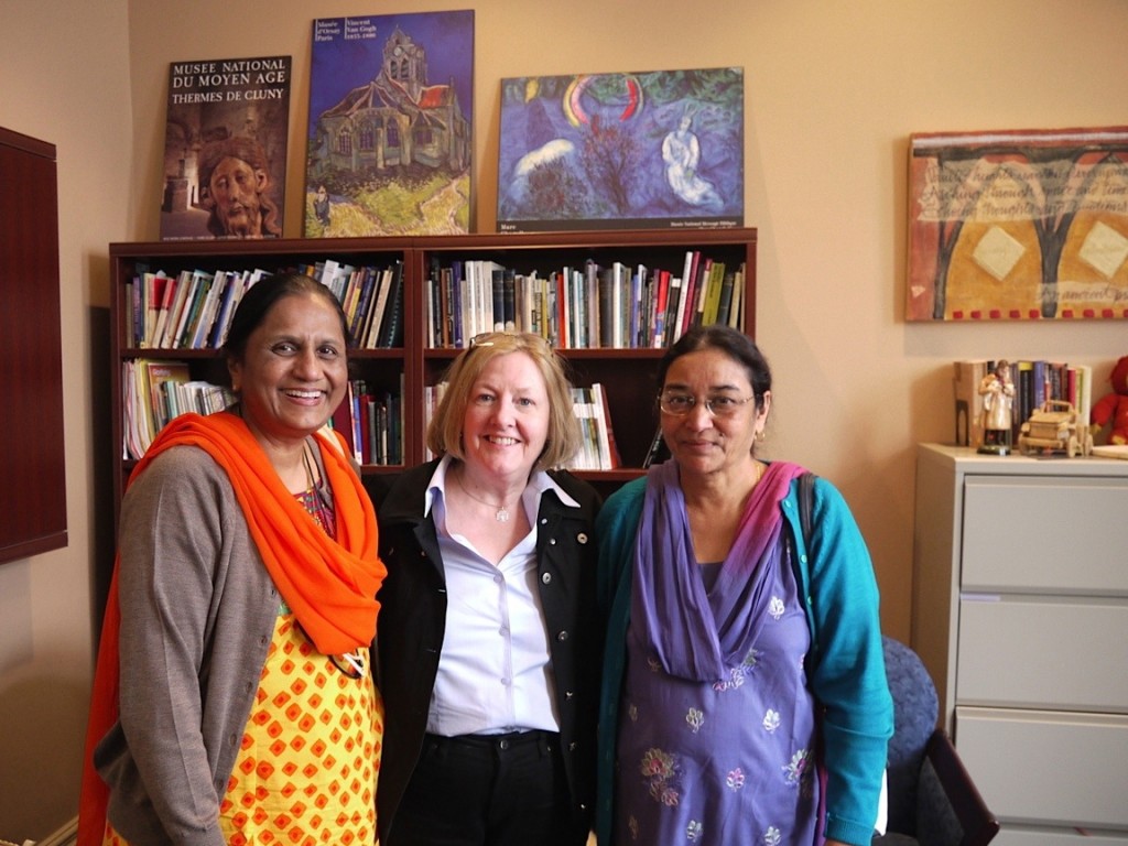 Drs. Datta and Wilson of the Church of North India visit St. Andrew's with the Rev. Dr. Glynis Williams of P.C.C.
