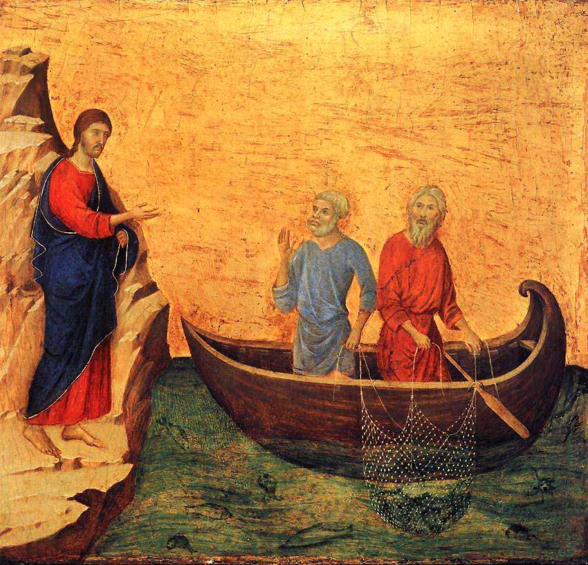 14 DUCCIO CALLING OF PETER AND ANDREW